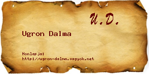 Ugron Dalma névjegykártya